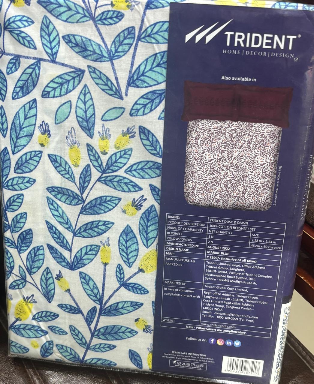 My Trident Dusk And Down Cotton Bedsheet