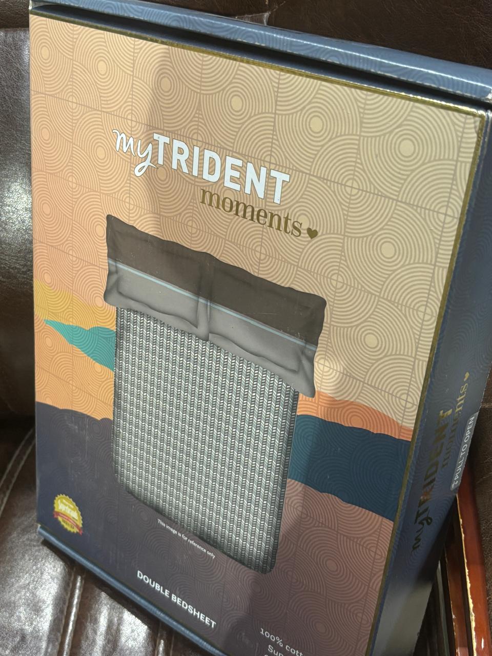 My Trident Moment Cotton Bedsheet